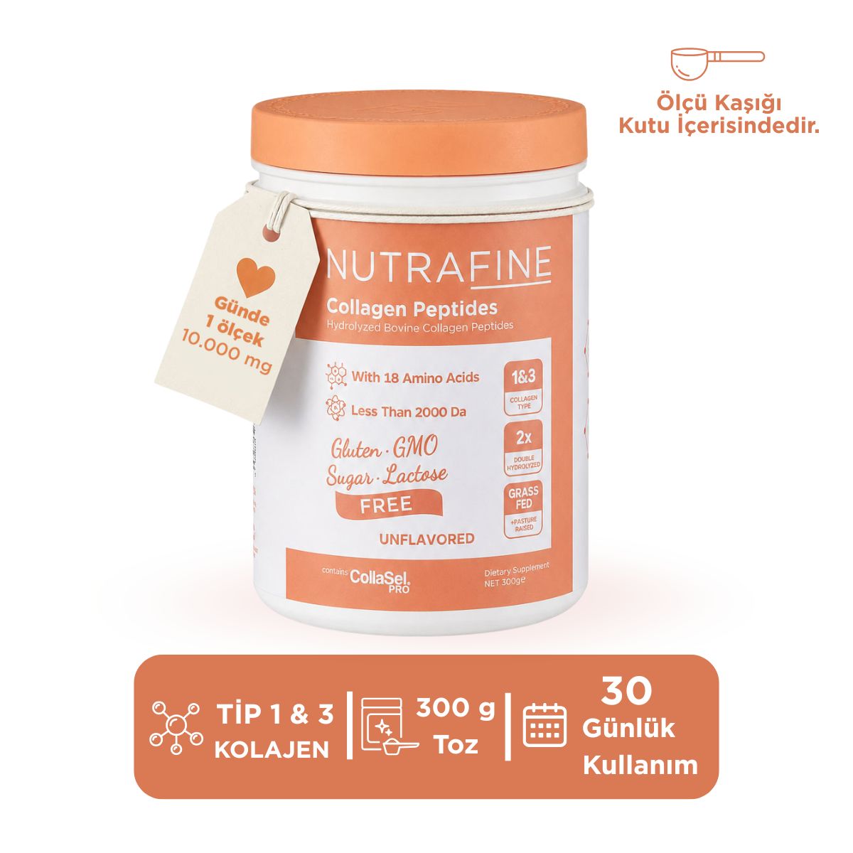 Bovine Collagen Peptides - Klinik Çalışmalı Bovine Kolajen Peptitler Tip 1 ve 3