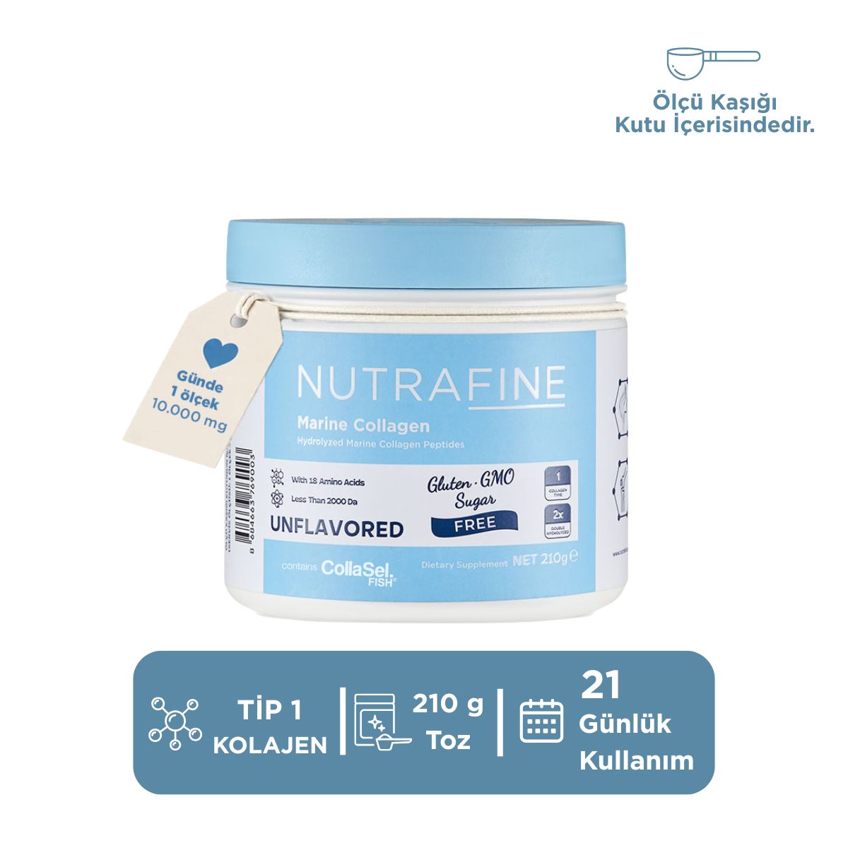 Marine Collagen Peptides - Klinik Çalışmalı Marine Kolajen Peptitler Tip 1